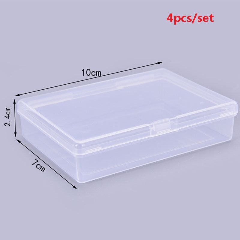 Board Game Review - 4PCS 10*7*2.4cm Transparent plastic boxes playing