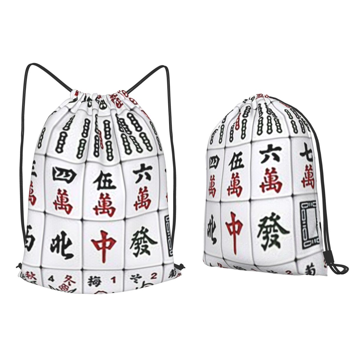 Mahjong Tile Pattern Backpacks - огляд і ціна Tile Bag Drawstring