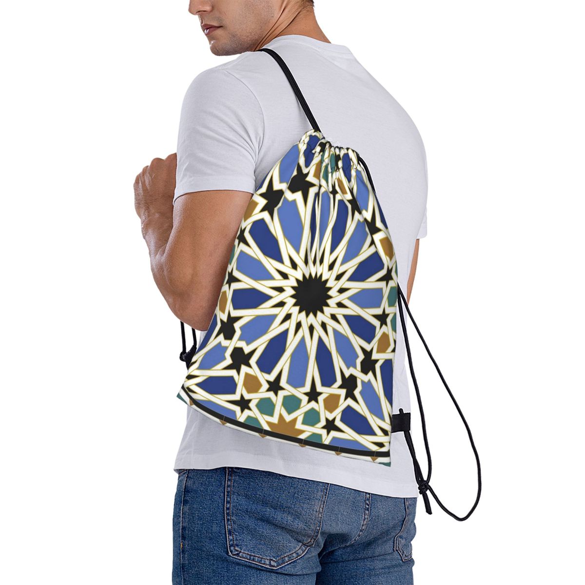 Arabic Tile I Backpacks Multi- - огляд і ціна Tile Bag Drawstring