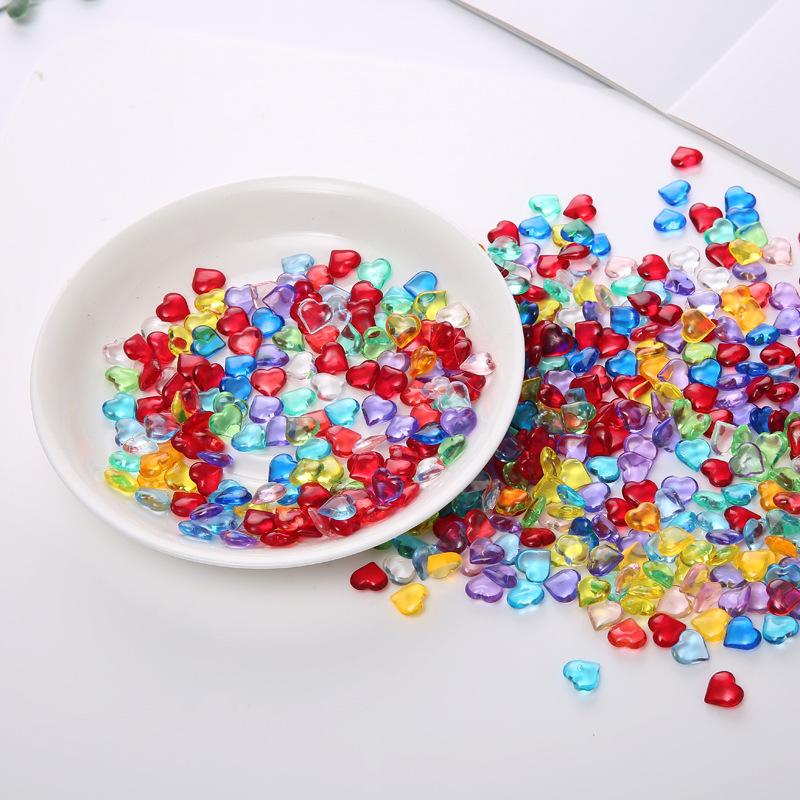 100PCS 10*4mm Heart Shape Acry - огляд і ціна Board Game Harvest