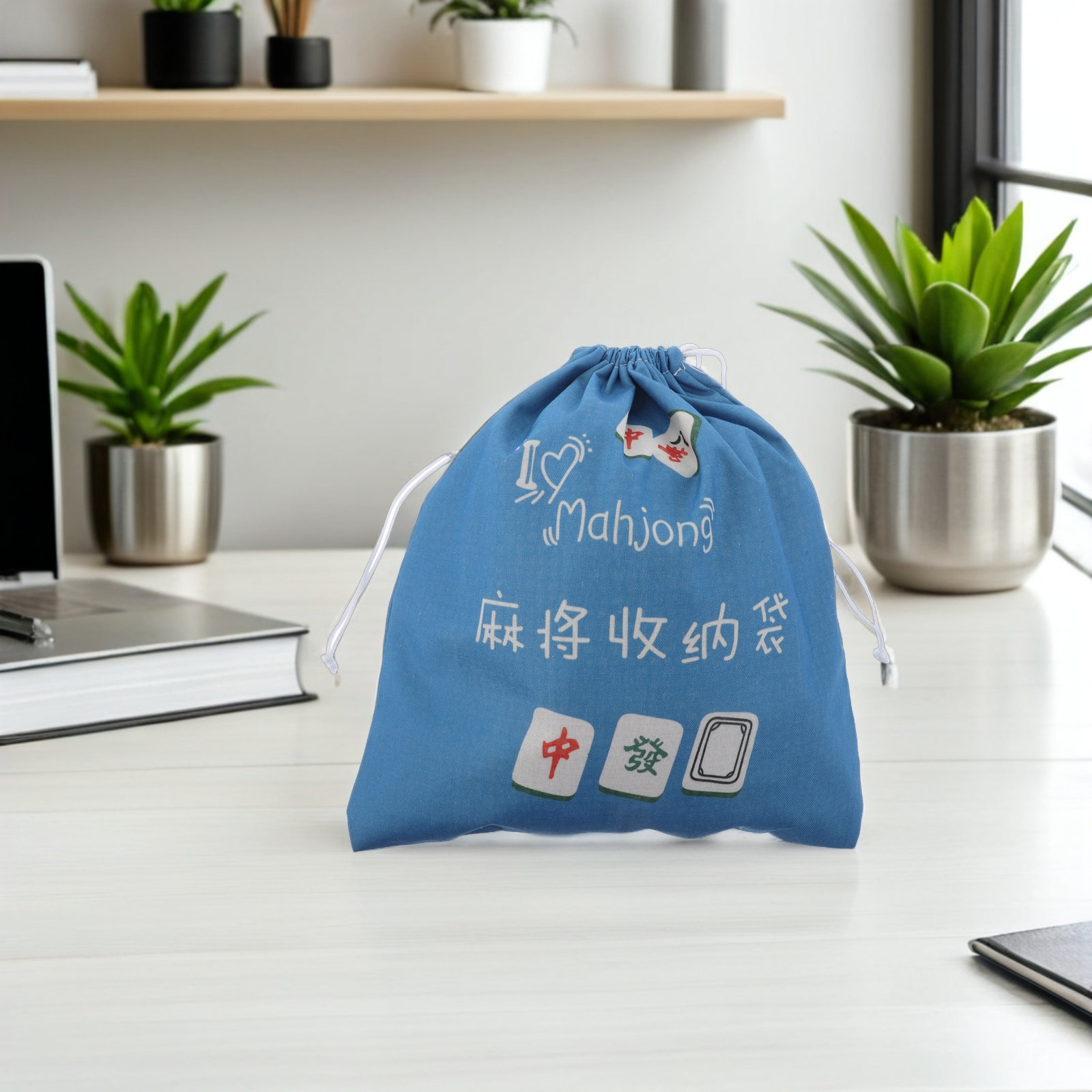 Mahjong Storage Pouch Portable - огляд і ціна Tile Bag Drawstring