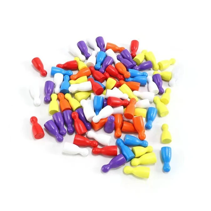 100 Pcs Colorful Wooden Chess  - огляд і ціна Board Game Harvest