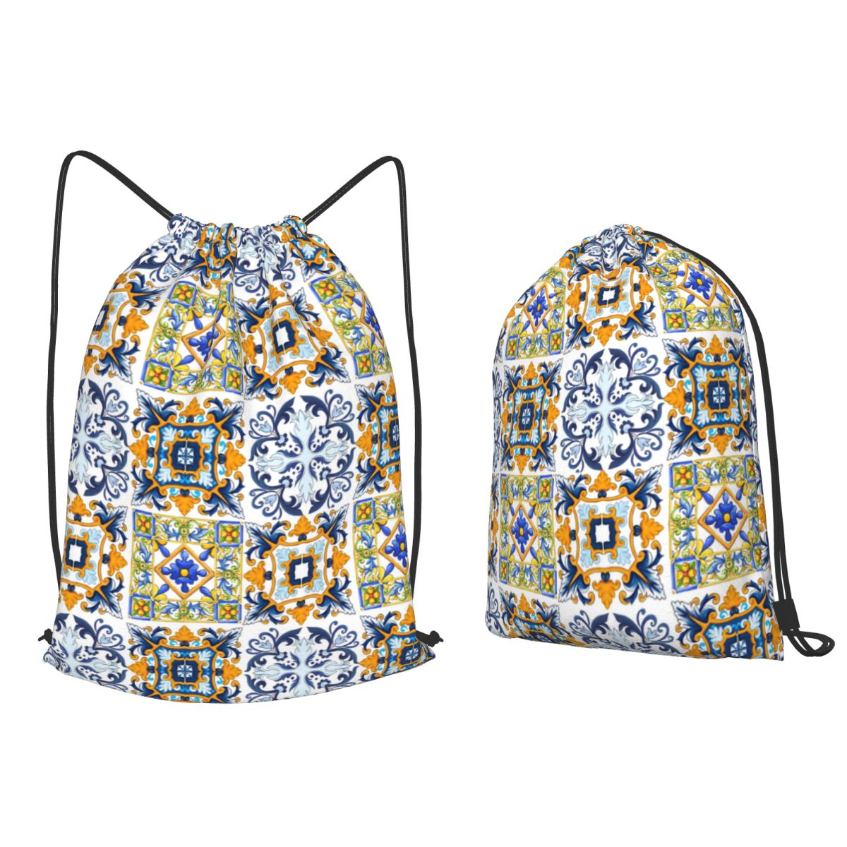 Copy Of Sicilian Tiles,mediter - огляд і ціна Tile Bag Drawstring