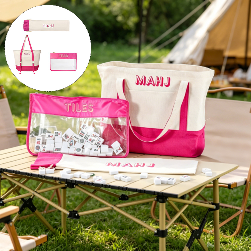 2026 New Versatile Canvas Mahj - огляд і ціна Tile Bag Drawstring
