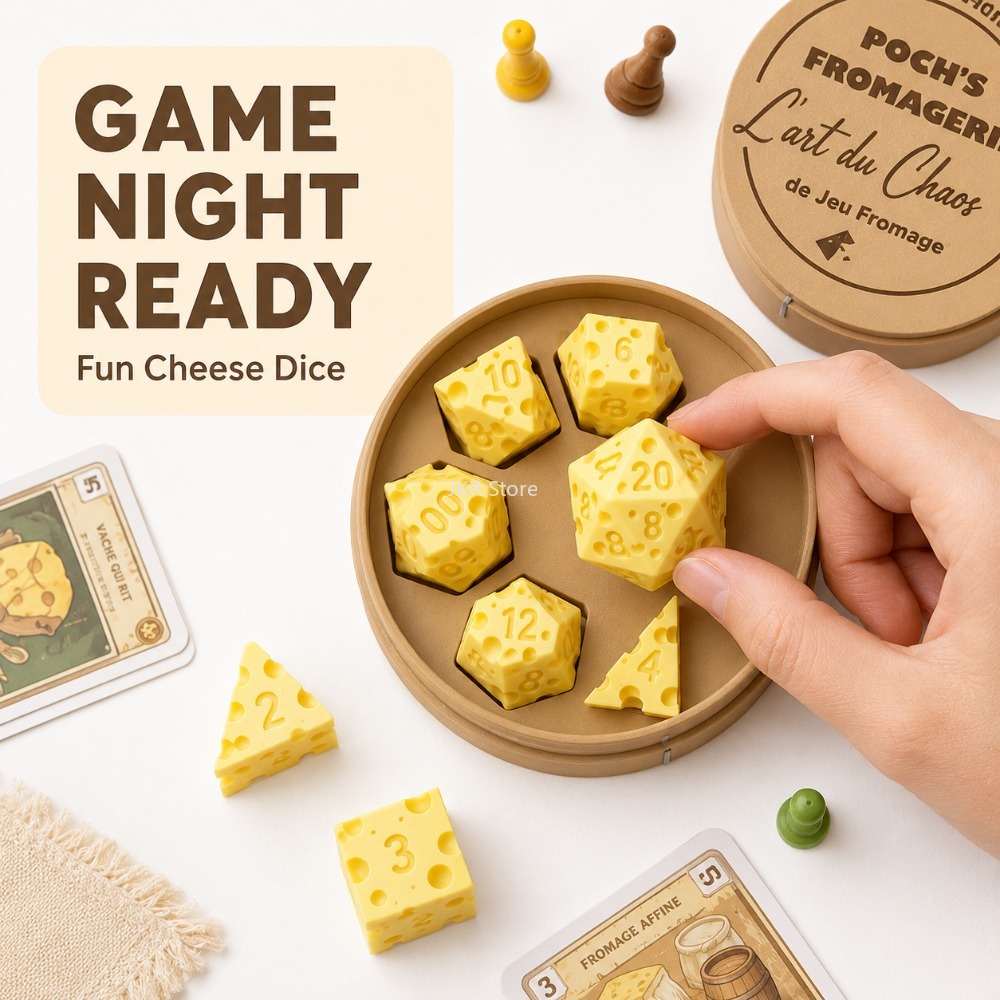 Creative Irregular Cheese Dice - огляд і ціна Board Game Review