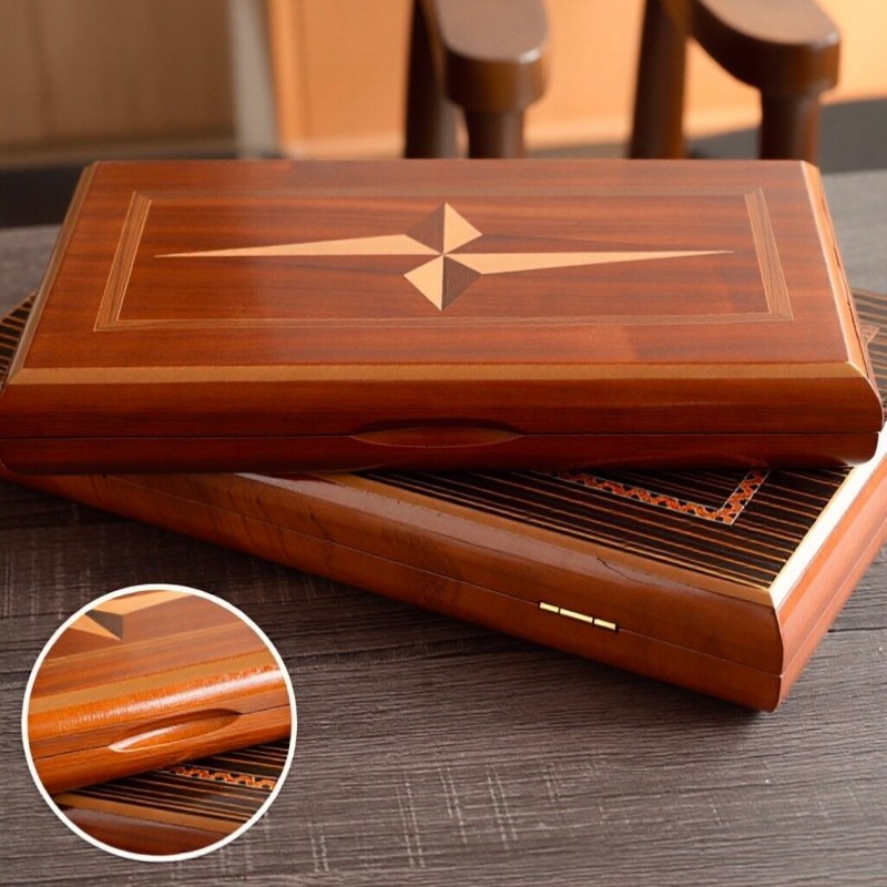 Solid Wood Backgammon 11-19 In - огляд і ціна Board Game Harvest
