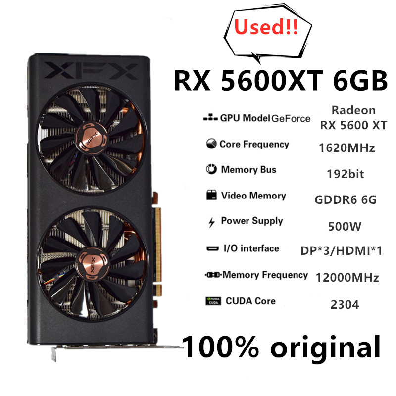 XFX original RX 5600XT 6G Game - огляд і ціна Board Game Vr
