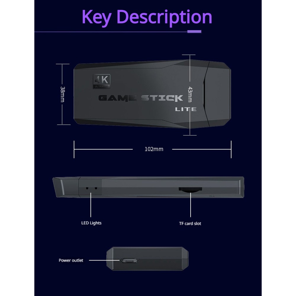 Portable 4K Retro Game Stick C - огляд і ціна Board Game Journal