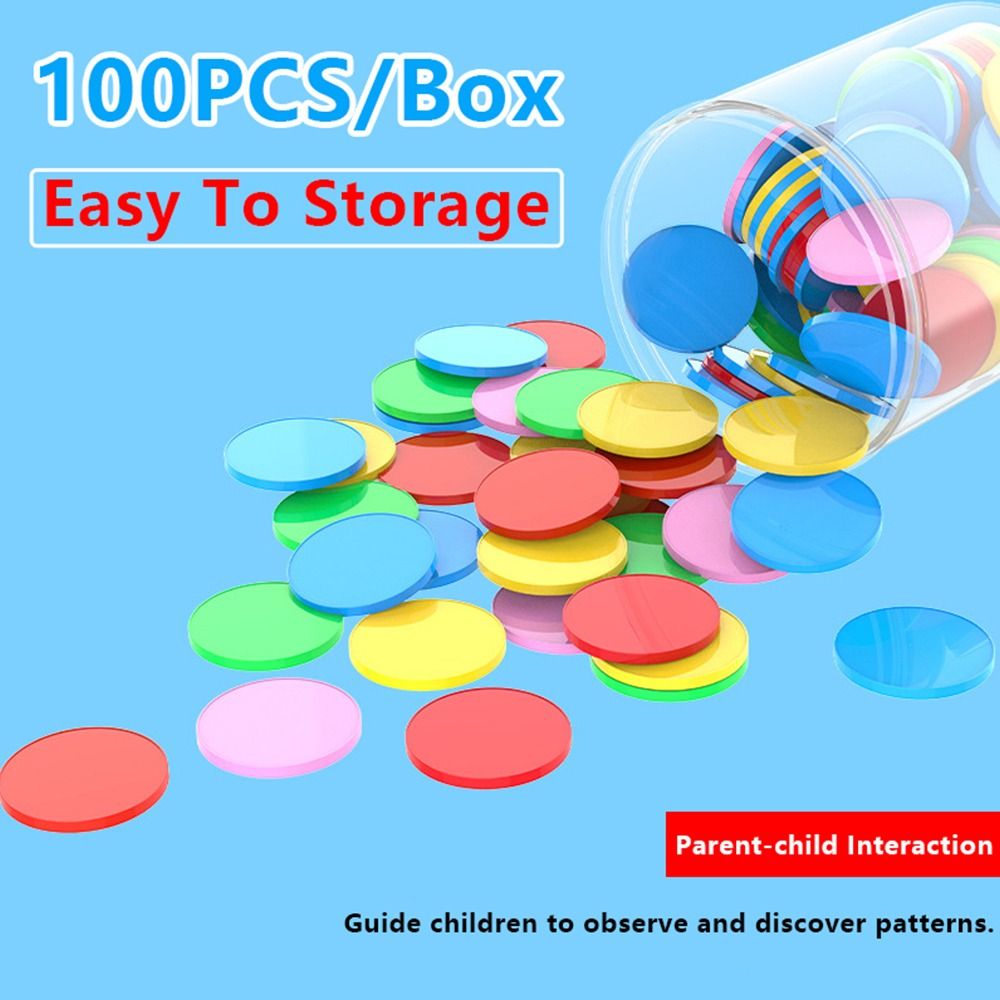 100pcs Plastic Counting Chips  - огляд і ціна Board Game Harvest