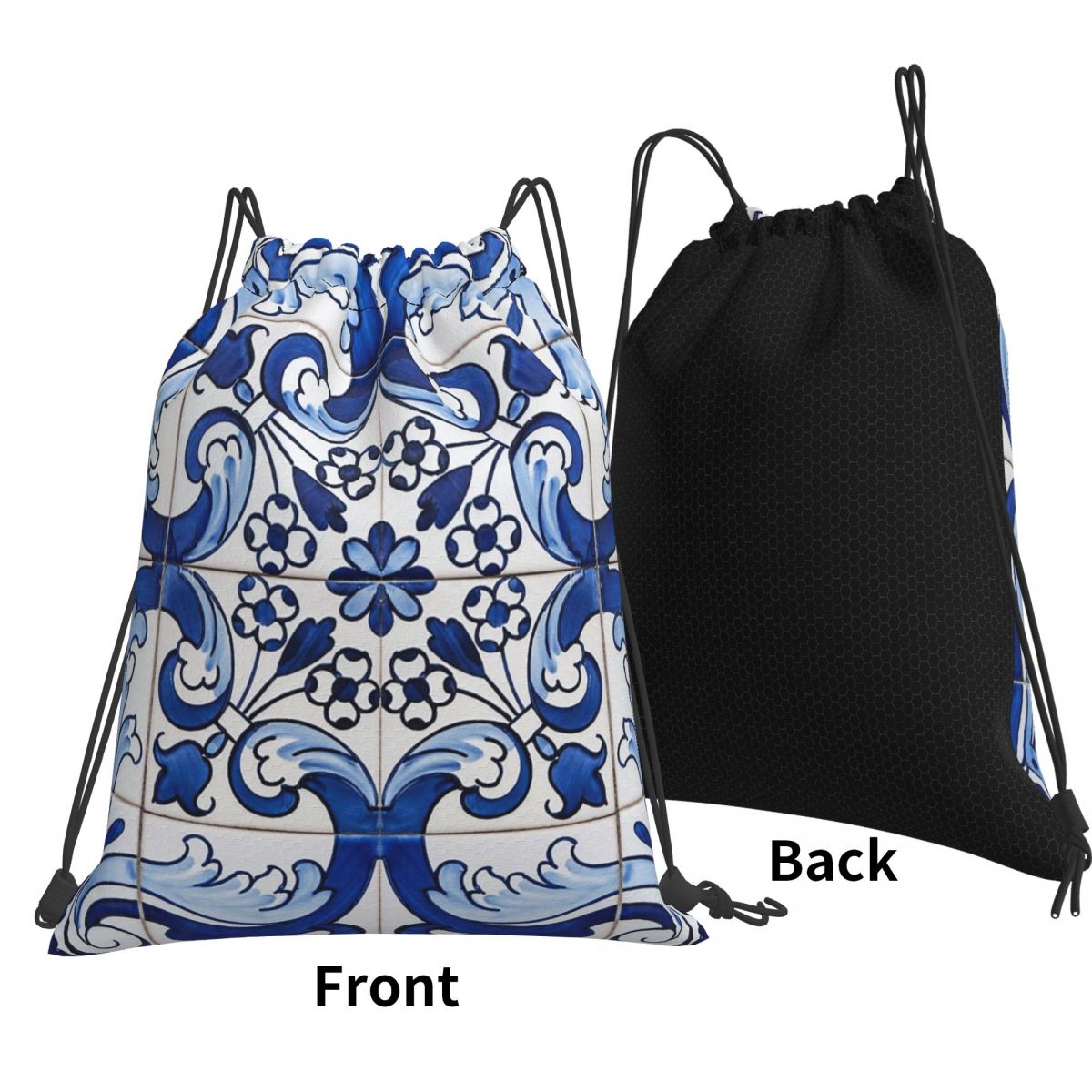 Antique Classic Lisbon Blue Az - огляд і ціна Tile Bag Drawstring