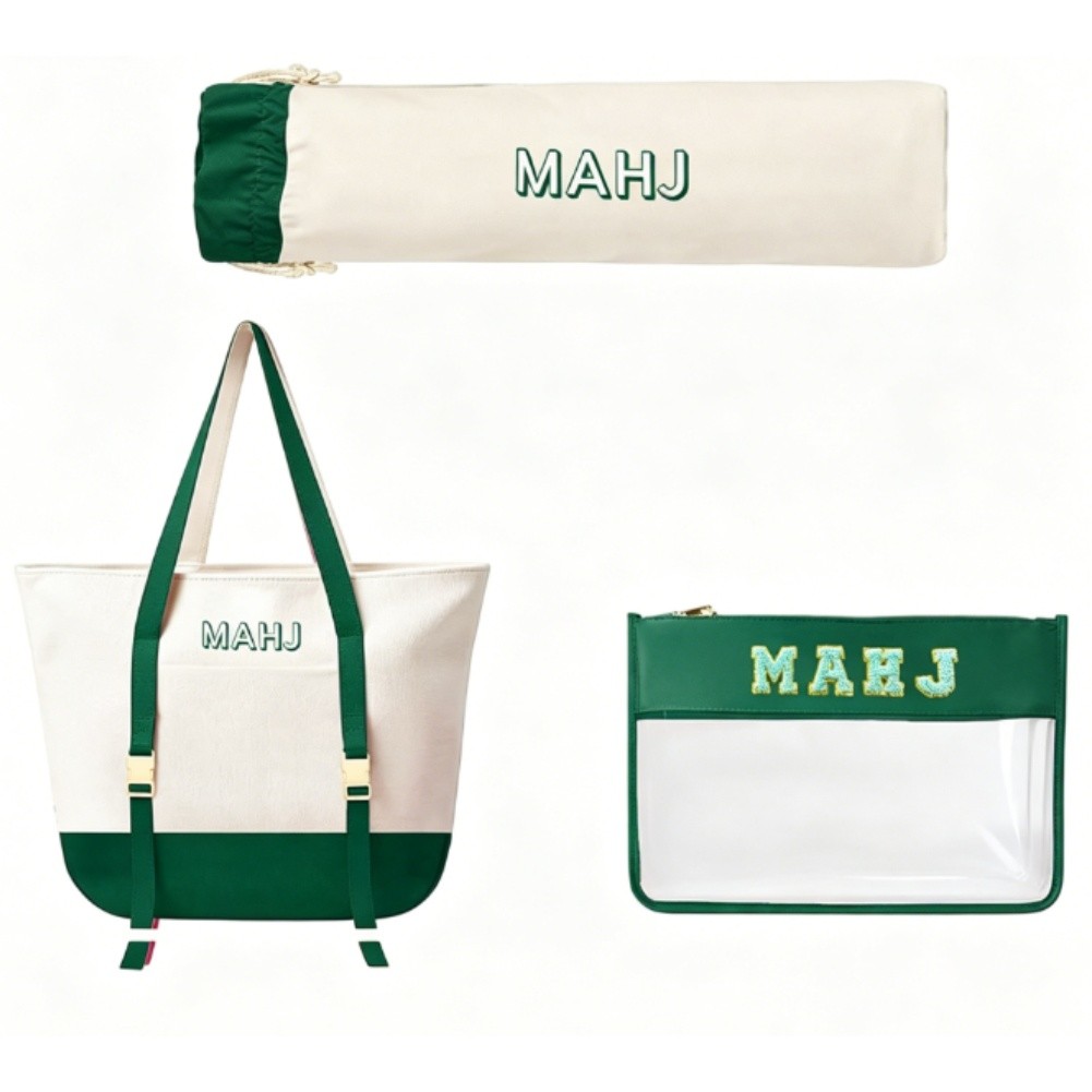 Canvas Tote Bag Set for Mahjon - огляд і ціна Tile Bag Drawstring