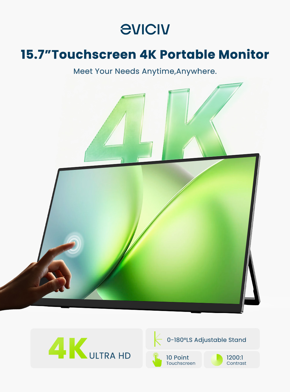 EVICIV 4K Portable Monitor 10- - огляд і ціна Board Game Journal