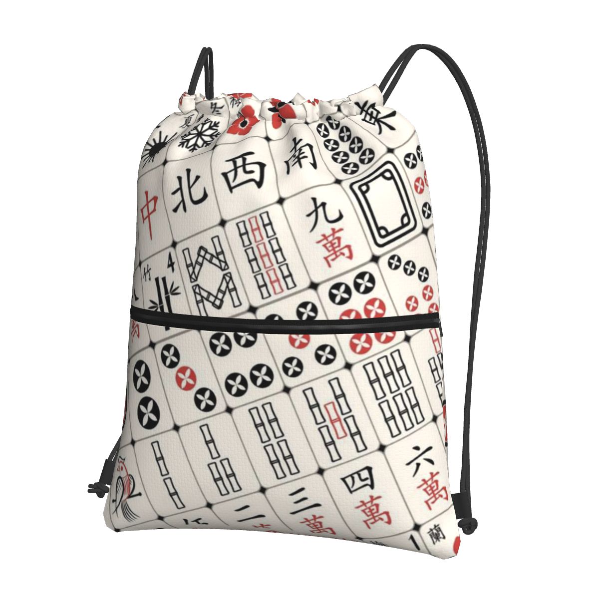 Mahjong Tile Pattern Backpacks - огляд і ціна Tile Bag Drawstring