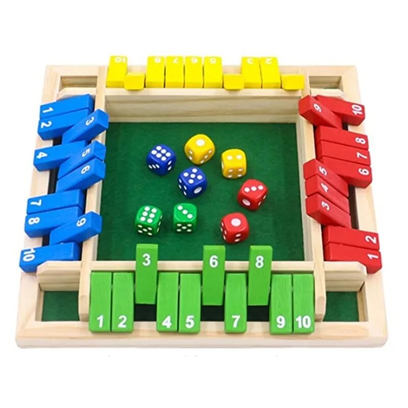 Wooden Dice Board Game Shut Th - огляд і ціна Board Game Review