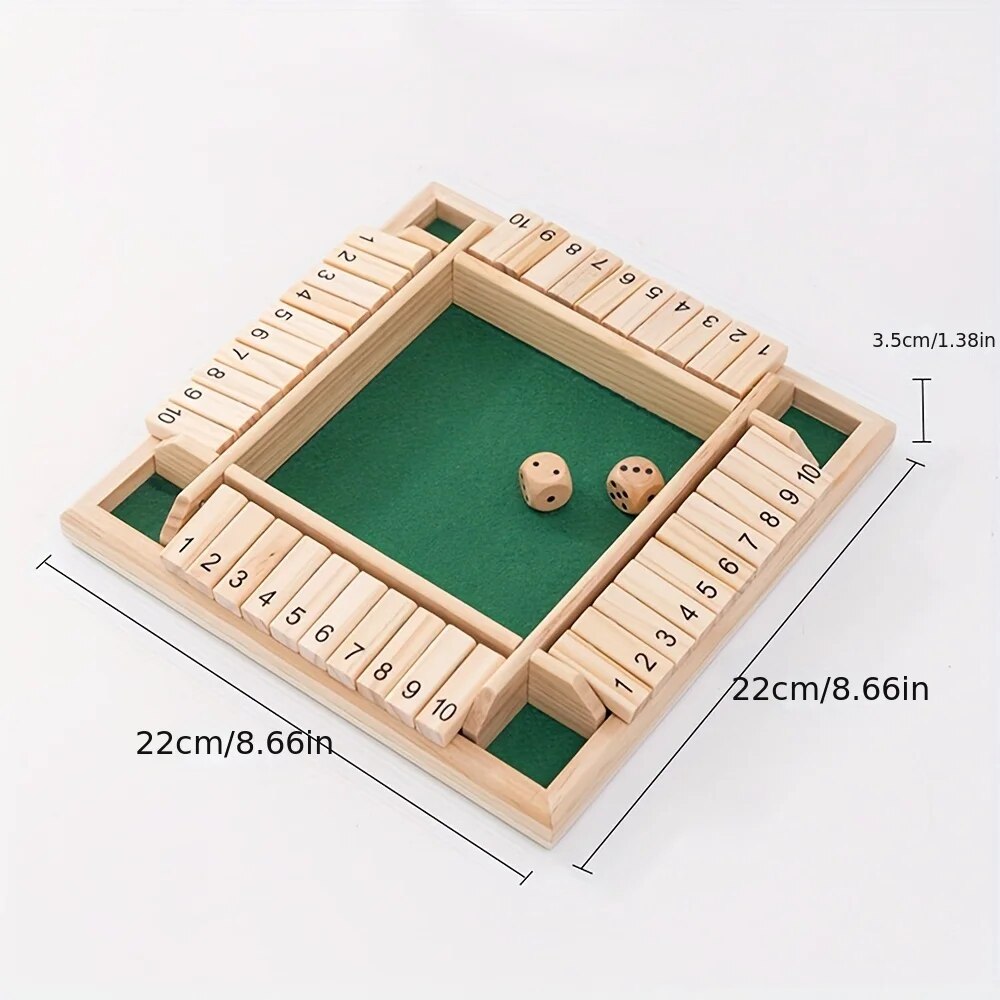 Wooden Dice Board Game Shut Th - огляд і ціна Board Game Review